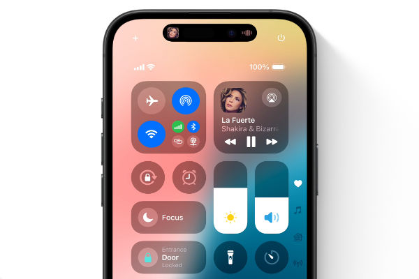 Apple new control centre